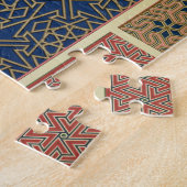 Houten compartimenten en grenzen, van 'Arabische k Legpuzzel (Zijkant)