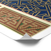 Houten compartimenten en grenzen, van 'Arabische k Poster (Hoek)