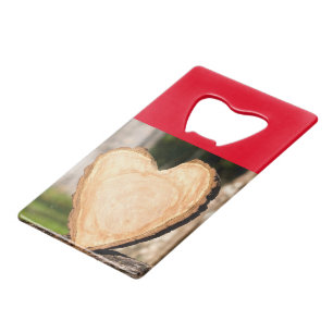Houten creditcard flesopener creditkaart flessenopener