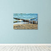 Houten dammen canvas afdruk (Insitu (Houten vloer))