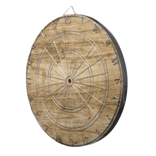 Houten dartbord. dartbord (Voorkant Rechts)