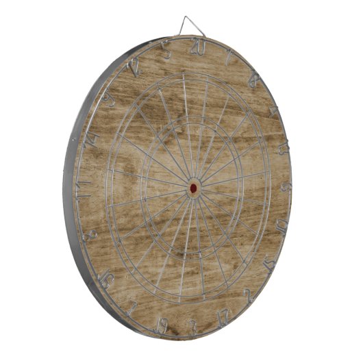 Houten dartbord. dartbord (Voorkant Links)