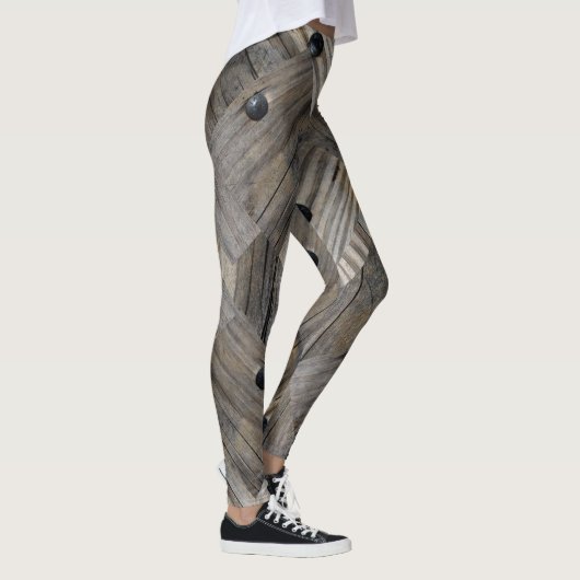 Houten dek leggings (Rechts)