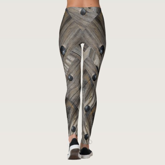 Houten dek leggings (Achterkant)