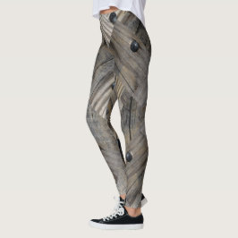 Houten dek leggings