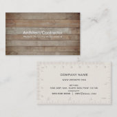 Houten dek visitekaartje (Voorkant / Achterkant)