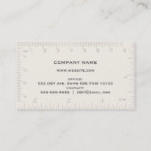 Houten dek visitekaartje (Achterkant)