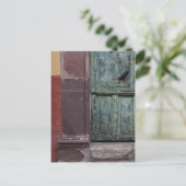Houten Deur Abstract Briefkaart (Staand voorkant)