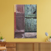 Houten Deur Abstract Canvas Afdruk (Insitu (Woonkamer))