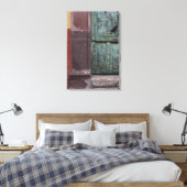 Houten Deur Abstract Canvas Afdruk (Insitu (Slaapkamer))