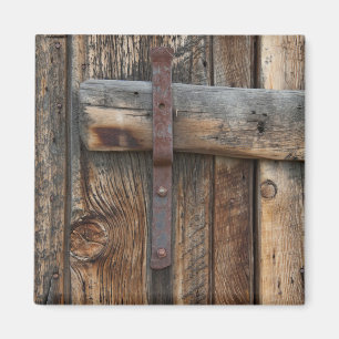 Houten deur close-up, Californië Magneet