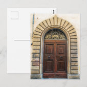houten deur | Florence Italië Briefkaart (Voorkant / Achterkant)