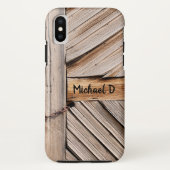 houten deur met kettingslot Case-Mate iPhone case (Achterkant)