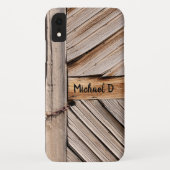  houten deur met kettingslot Case-Mate iPhone case (Achterkant)