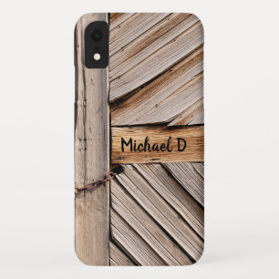  houten deur met kettingslot Case-Mate iPhone case