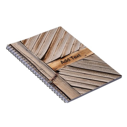 houten deur notitieboek (Rechterzijde)