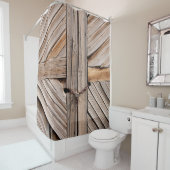 Houten deuren douchegordijn (In situ)