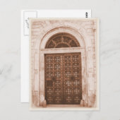 Houten deuren in het oude kwart Barcelona, Spanje Briefkaart (Voorkant / Achterkant)