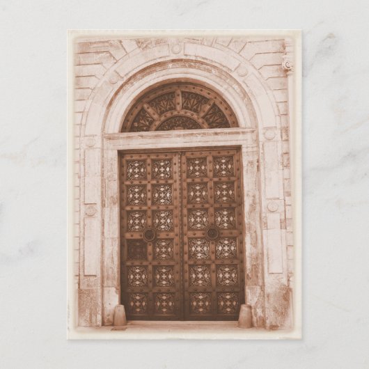 Houten deuren in het oude kwart Barcelona, Spanje Briefkaart (Voorkant)