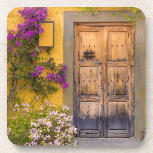 Houten deuropening bier onderzetter