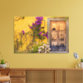 Houten deuropening canvas afdruk (Insitu (Woonkamer))