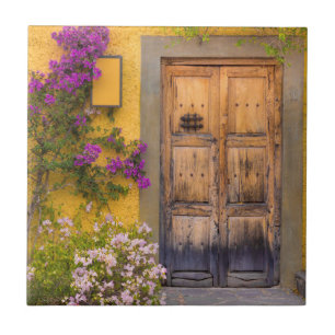 Houten deuropening tegeltje