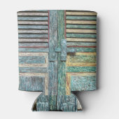 houten deurtextuur blikjeskoeler (Achterkant)