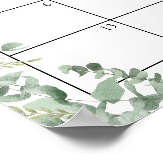 Houten Dieren Groene Groei Verwachte Bevalling Kal Poster (Hoek)