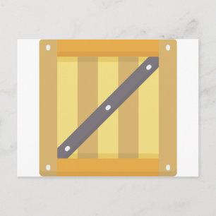 Houten doos briefkaart