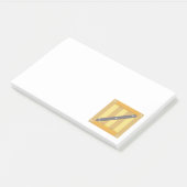 Houten doos post-it® notes (Schuin)