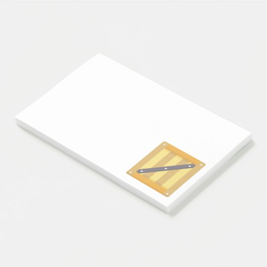 Houten doos post-it® notes (Schuin)