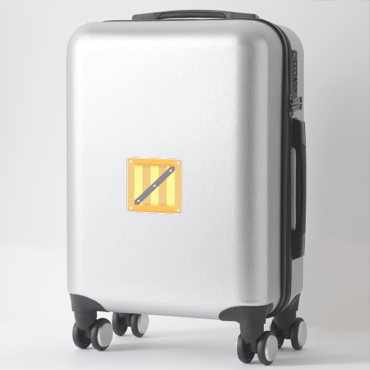 Houten doos sticker (Koffer)