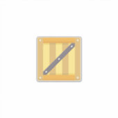 Houten doos sticker (Voorkant)