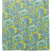 Houten draken douchegordijn (Voorkant)