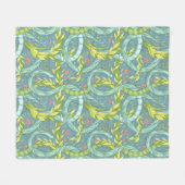 Houten draken fleece deken (Voorkant (Horizontaal))