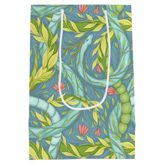 Houten draken medium cadeauzakje (Achterkant)