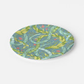 Houten draken papieren bordje (Gekanteld)