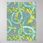 Houten draken poster (Voorkant)