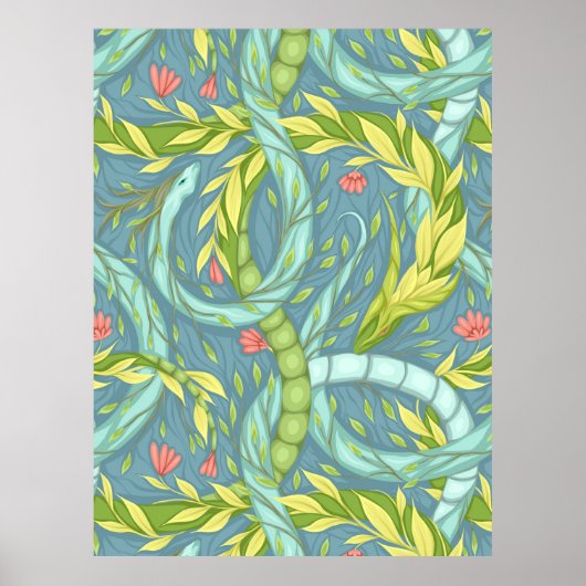 Houten draken poster (Voorkant)