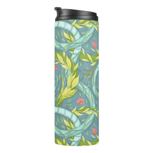 Houten draken thermosbeker (Geroteerd rechts)