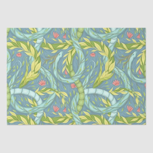 Houten draken tissuepapier (Voorkant)