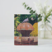 Houten Duivenfontein  Fotografie Briefkaart (Staand voorkant)