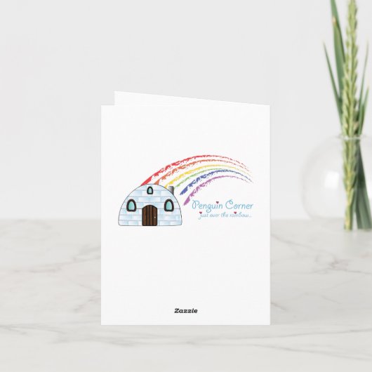 Houten eend Bedankt Notecard Blank (Achterkant)