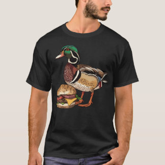 Houten Eend Eet Een Hamburger T-shirt