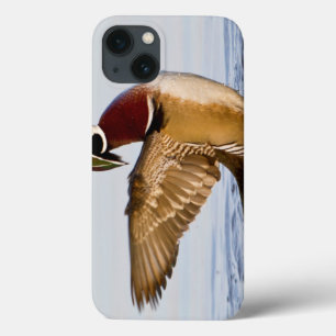 Houten eend mannetje dat met vleugels klappert in Case-Mate iPhone case