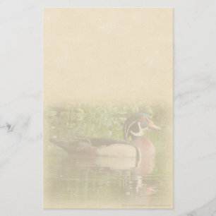 Houten Eend Persoonlijk Briefpapier