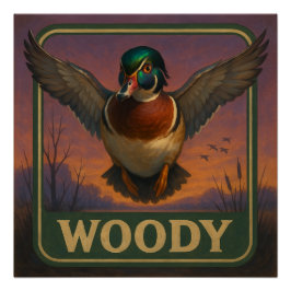 Houten Eend Poster