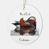 Houten Eend Thunder_Cove Keramisch Ornament (Links)