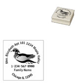 Houten Eend Zwemmen Home Contactgegevens Rubberstempel (Gestempeld)