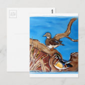 HOUTEN EENDEN BRIEFKAART (Voorkant / Achterkant)